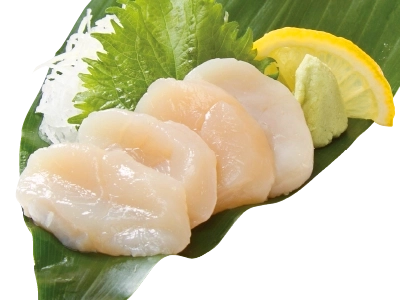ホタテ貝柱刺し