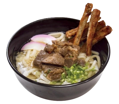 肉ごぼう天うどん